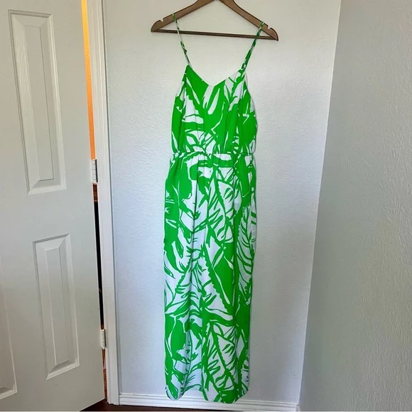 Lilly Pulitzer for Target Women's Green and White Jumpsuit Size Small - Picture 3 of 16